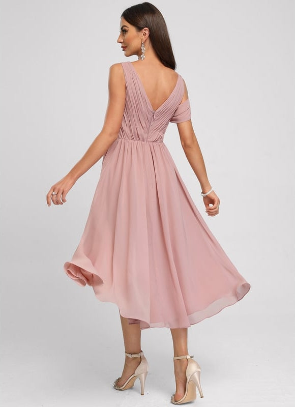 Robe Rose Pale De Soirée - gallery 3