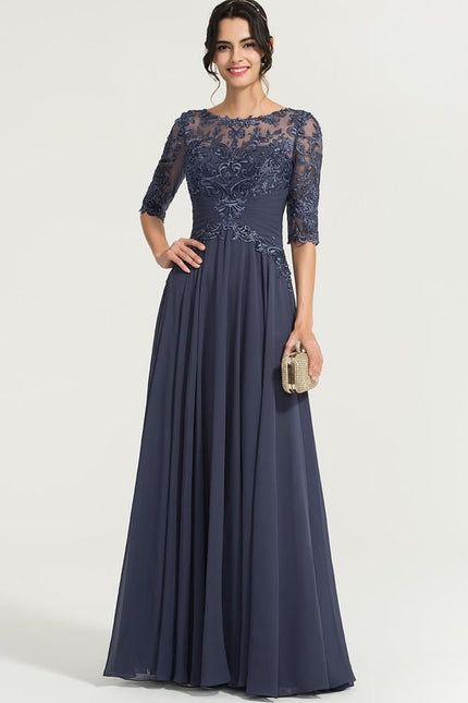 Robe de Soirée Élégance Marine Aérienne - gallery 5