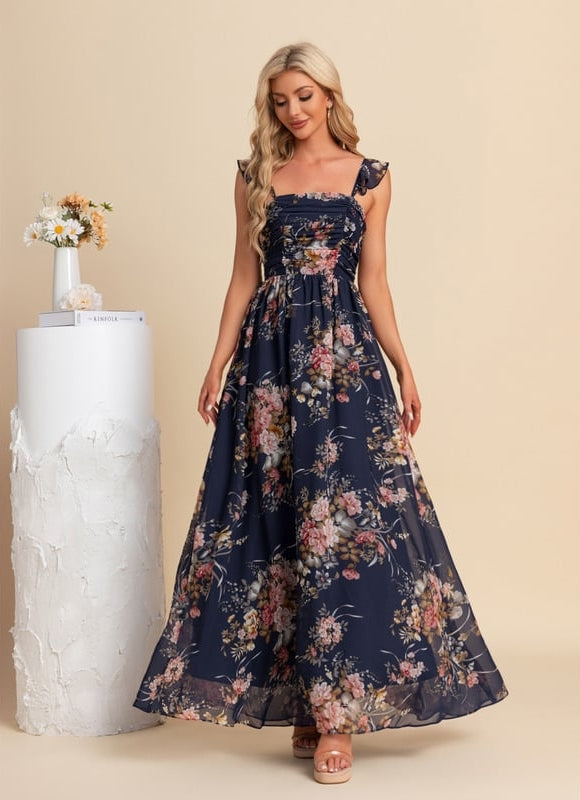 Robe de Soirée Nuit Florale