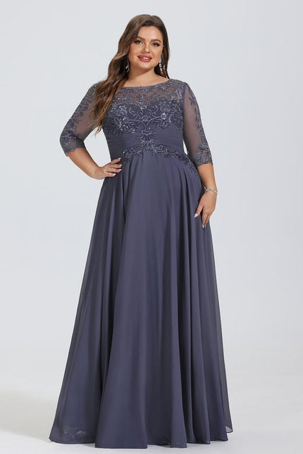 Robe de Soirée Élégance Marine Aérienne - gallery 8
