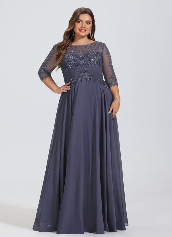 Robe de Soirée Élégance Marine Aérienne - gallery 8