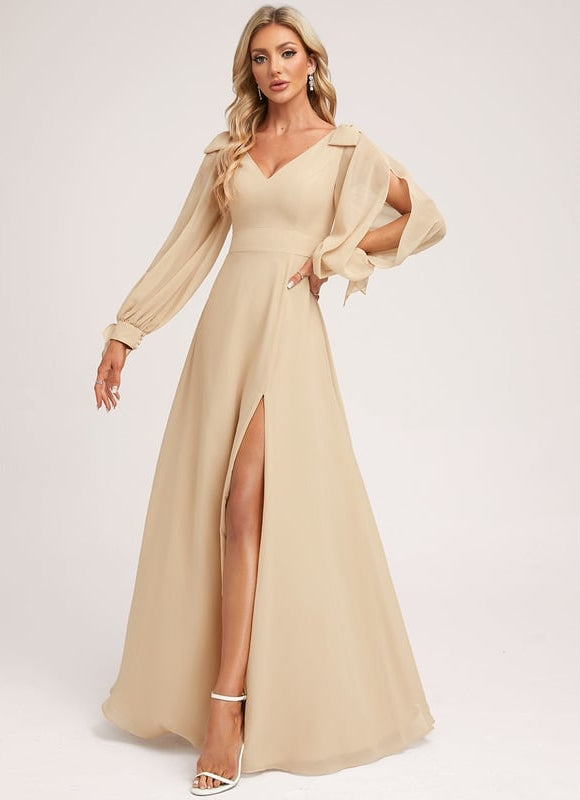 Robe de Soirée Satinée Douceur - gallery 2