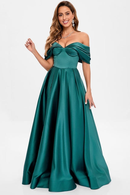 Robe de Soirée Émeraude Lumineuse - gallery 1