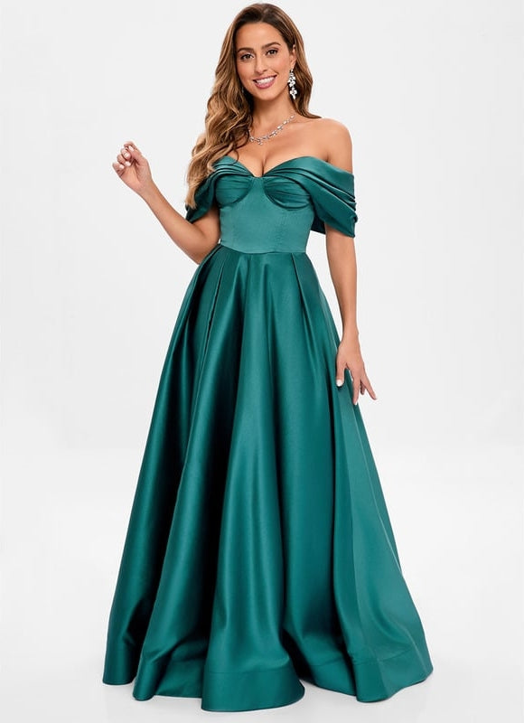 Robe de Soirée Émeraude Lumineuse - gallery 1