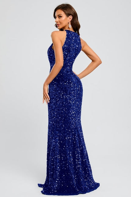 Robe de Soirée Éclat Bleu Nuit - gallery 3