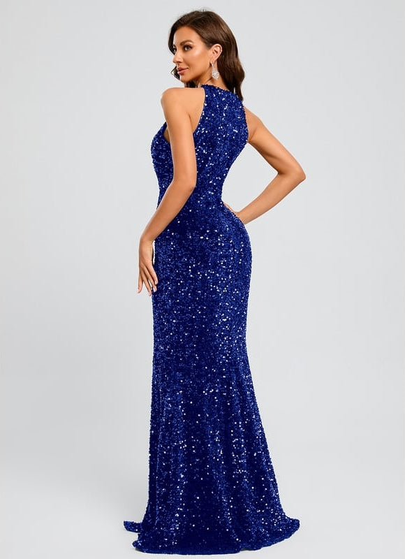 Robe de Soirée Éclat Bleu Nuit - gallery 3