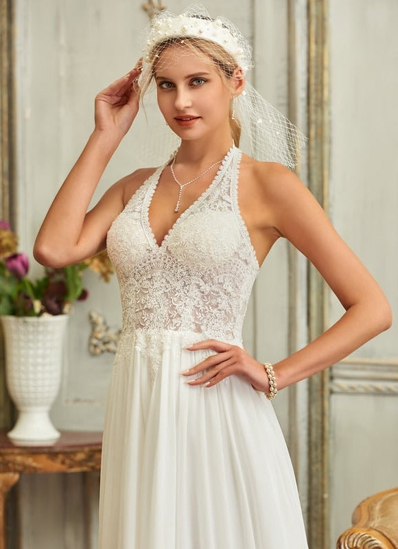 Robe de Soirée Éthérée Satinée - gallery 1