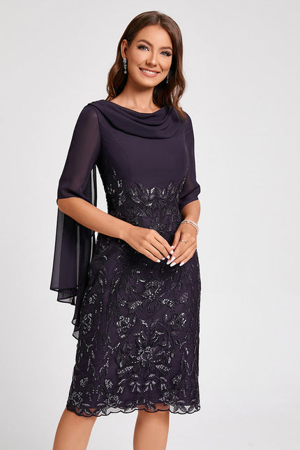 Robe de Soirée Élégance Satinée Nuit - gallery 5