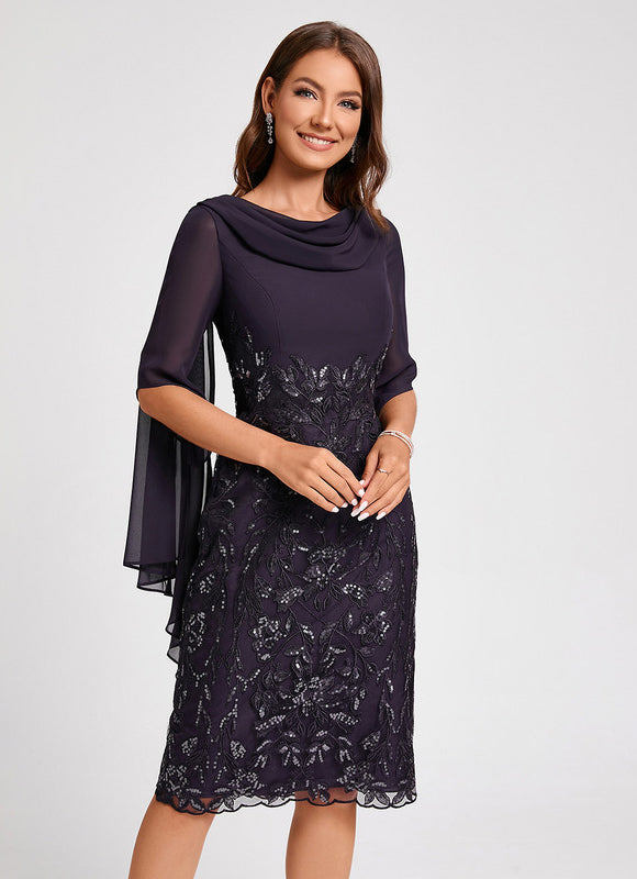 Robe de Soirée Élégance Satinée Nuit - gallery 5