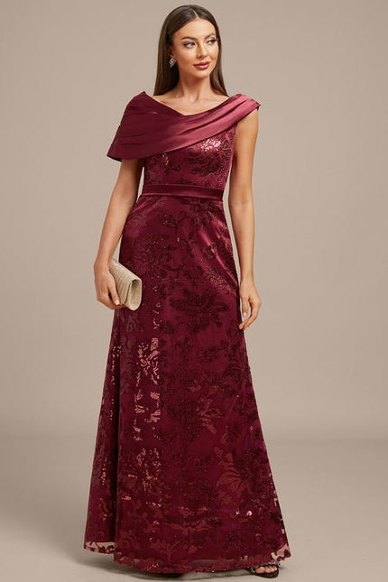 Robe de Soirée Satin Drapée Chic