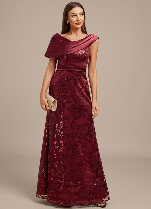 Robe de Soirée Satin Drapée Chic