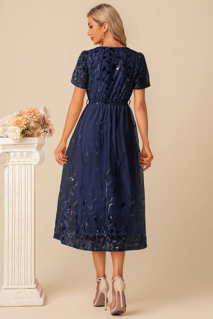 Robe de Soirée Paillettes Rosée - gallery 9