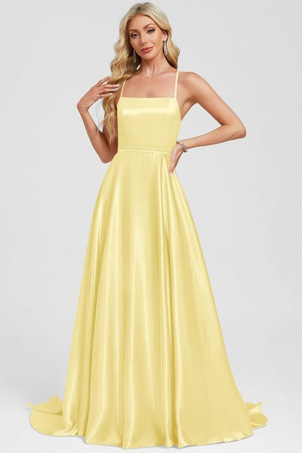 Robe de Soirée Jaune Lumineux - gallery 1