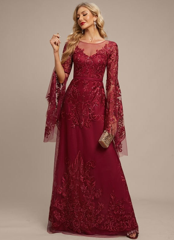 Robe de Soirée Bordeaux Enchantée - gallery 2