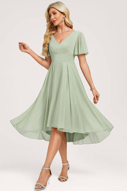 Robe de Soirée Verte Légèreté - gallery 1