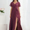 Robe de Soirée Mousseline Beige