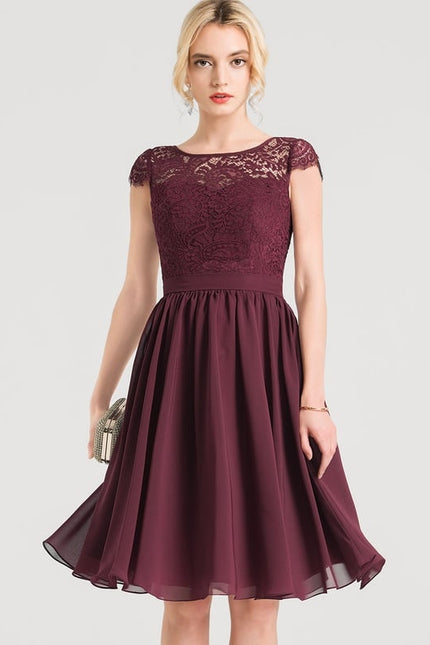 Robe de Soirée Aérienne Bordeaux - gallery 3
