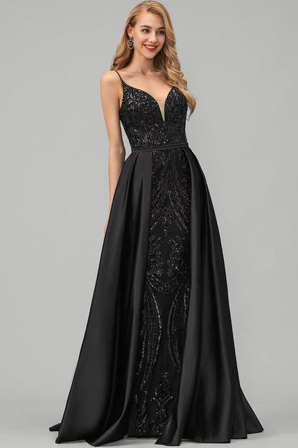 Robe de Soirée Noir Éclat - gallery 2