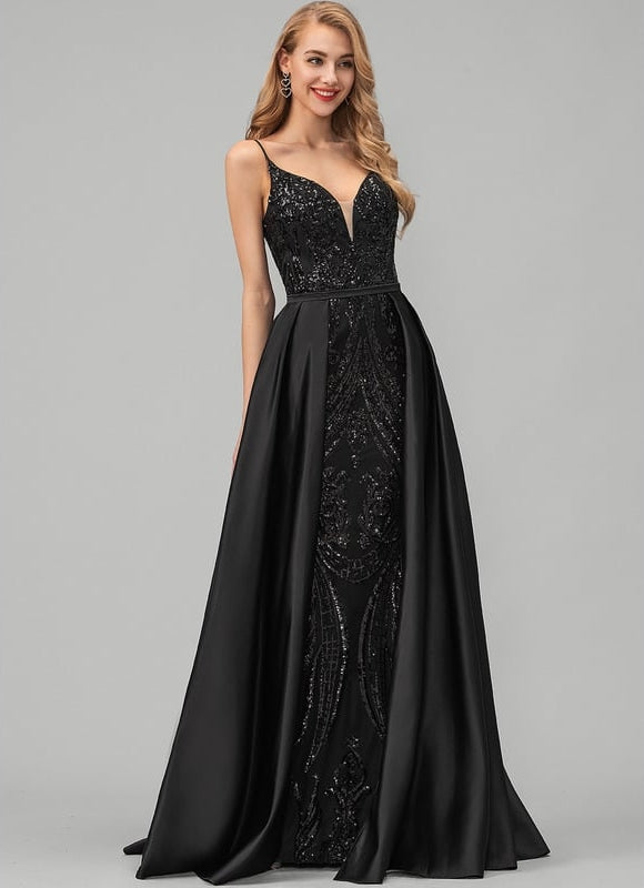 Robe de Soirée Noir Éclat - gallery 2