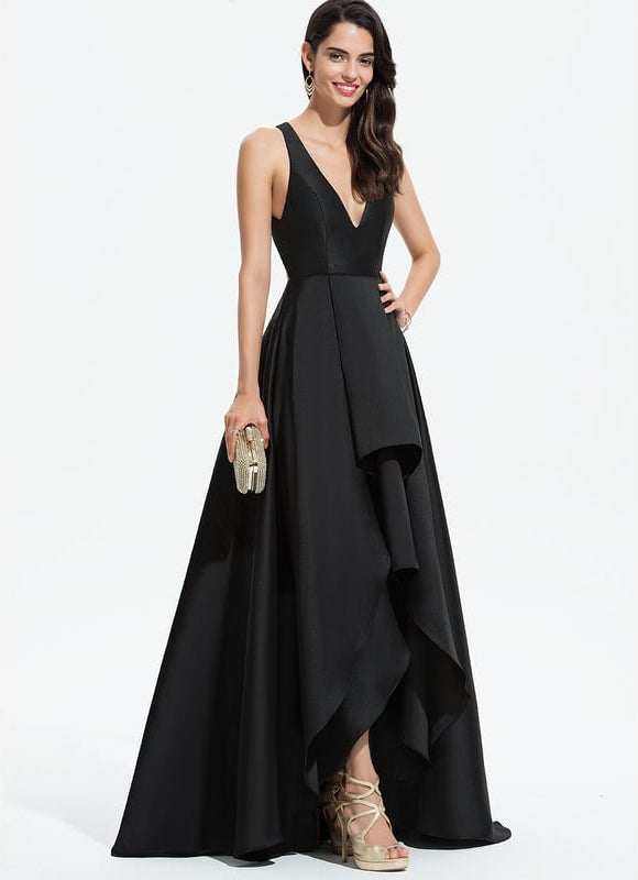 Robe Bustier Noire Longue De Soirée - gallery 1