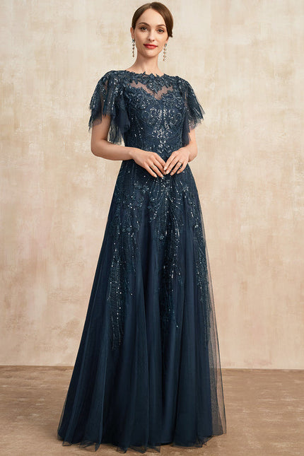 Robe de Soirée Marine Étoilée - gallery 4