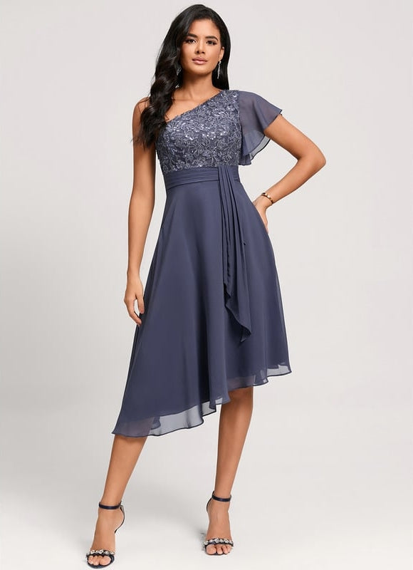 Robe de Soirée Chiffon Nuit - gallery 1