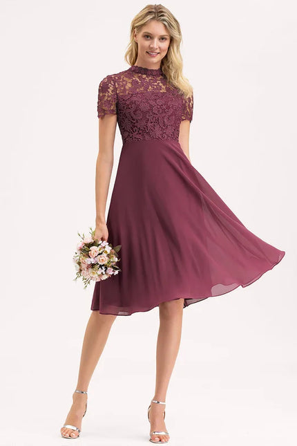 Robe de Soirée Aérienne Bordeaux - gallery 4