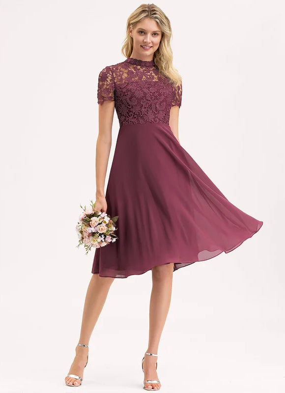 Robe de Soirée Aérienne Bordeaux - gallery 4