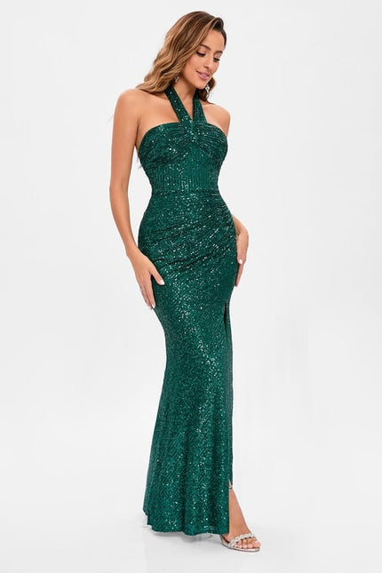 Robe de Soirée Éclat Pailleté - gallery 1