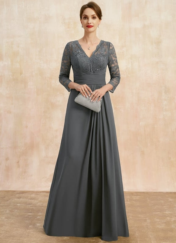 Robe de Soirée Gris Sophistiqué - gallery 1