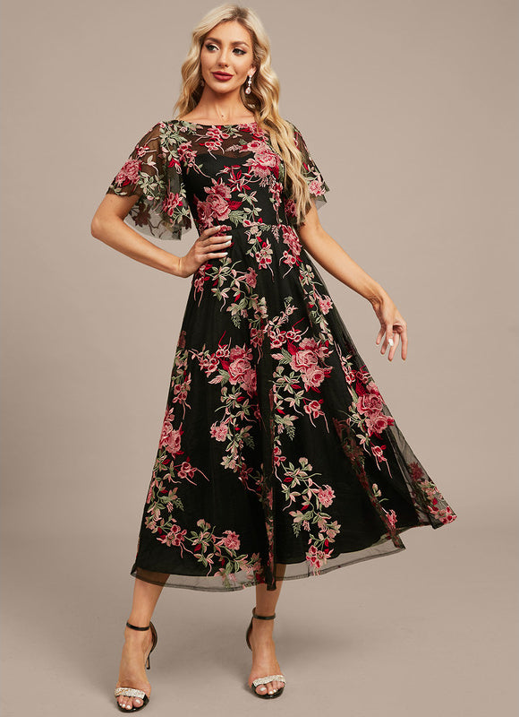 Robe de Soirée Nocturne Florale - gallery 5