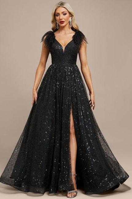 Robe De Soirée Noire Dentelle