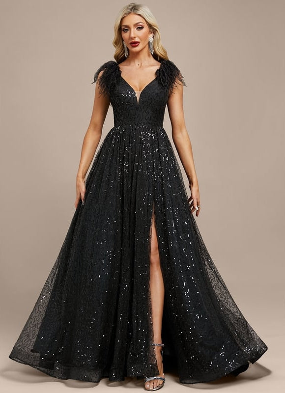 Robe De Soirée Noire Dentelle