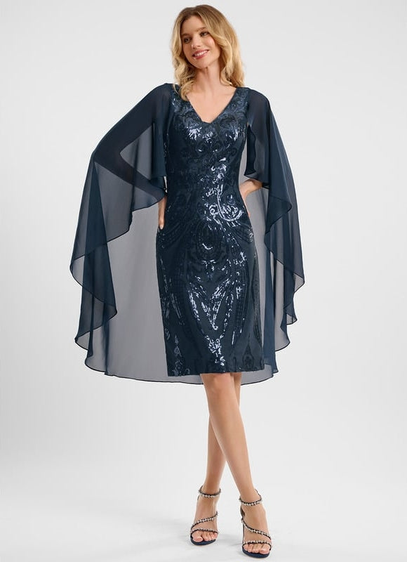 Robe de Soirée Pailletée Chiffon