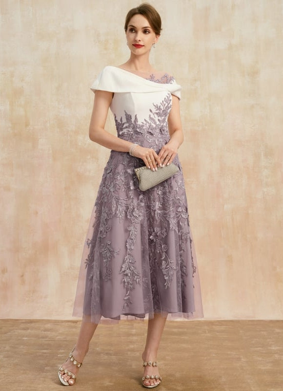 Robe de Soirée Lavande Élégante - gallery 4