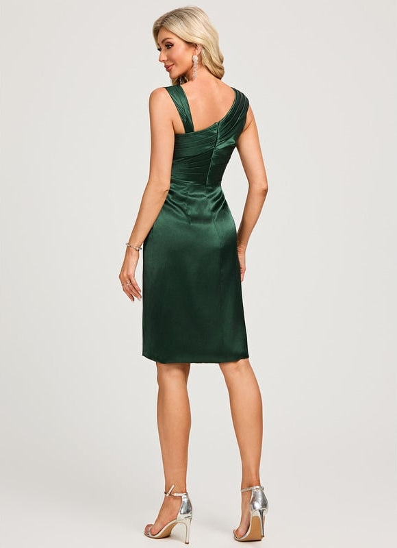 Robe de Soirée Drapée Émeraude - gallery 5