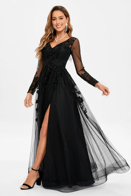 Robe de Soirée Noir Étoilé - gallery 5