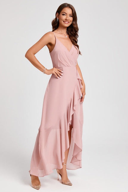 Robe De Soirée Rose Poudrée