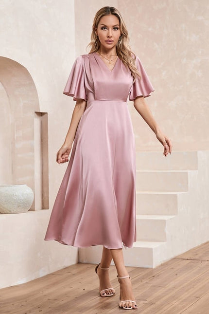 Robe de Soirée Rose Flottante - gallery 4