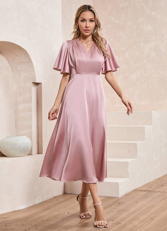 Robe de Soirée Rose Flottante - gallery 4