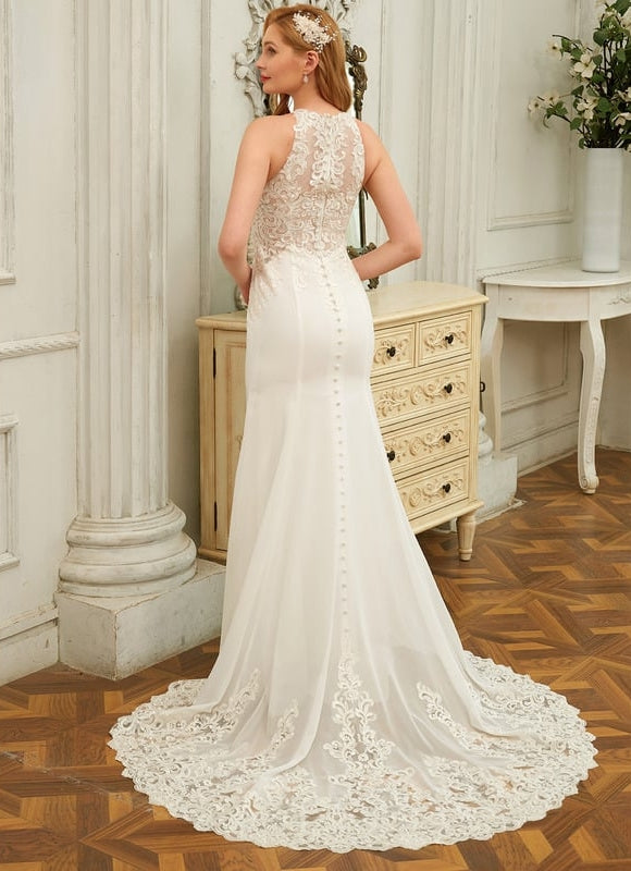 Robe De Soirée Dos Nu Dentelle - gallery 3