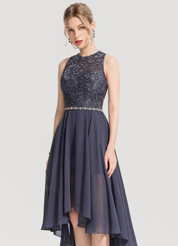 Robe de Soirée Chic Asymétrique Étoilé - gallery 4