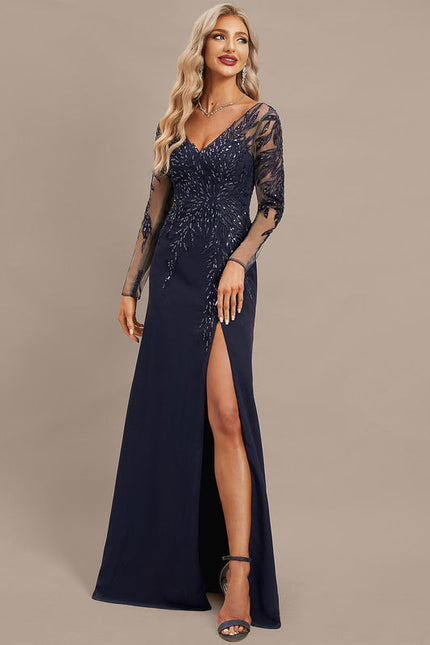 Robe de Soirée Velours Ébène - gallery 3