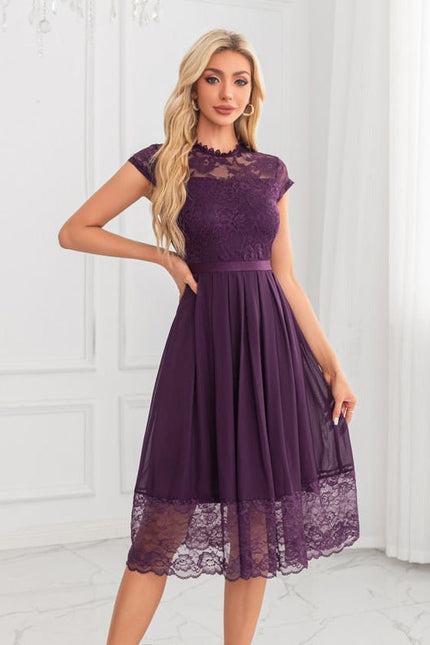 Robe De Soirée Transparente Dentelle - gallery 3