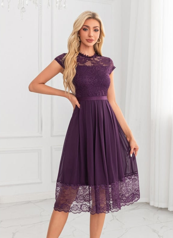 Robe De Soirée Transparente Dentelle - gallery 3