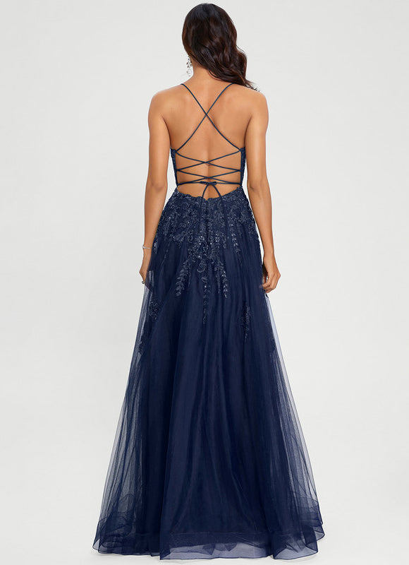 Robe de Soirée Tulle Sombre - gallery 5