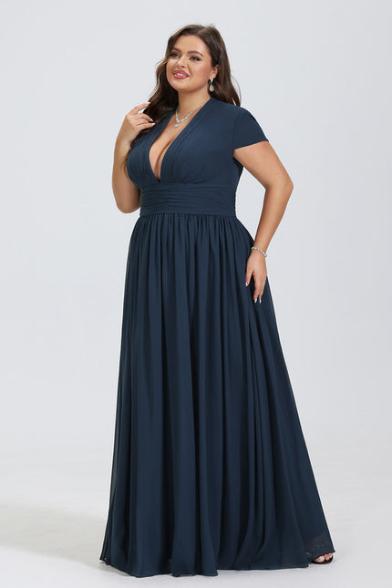 Robe de Soirée Fluide Émeraude - gallery 6