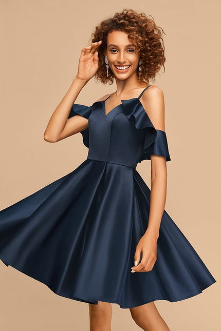 Robe de Soirée Satin Vague Chic