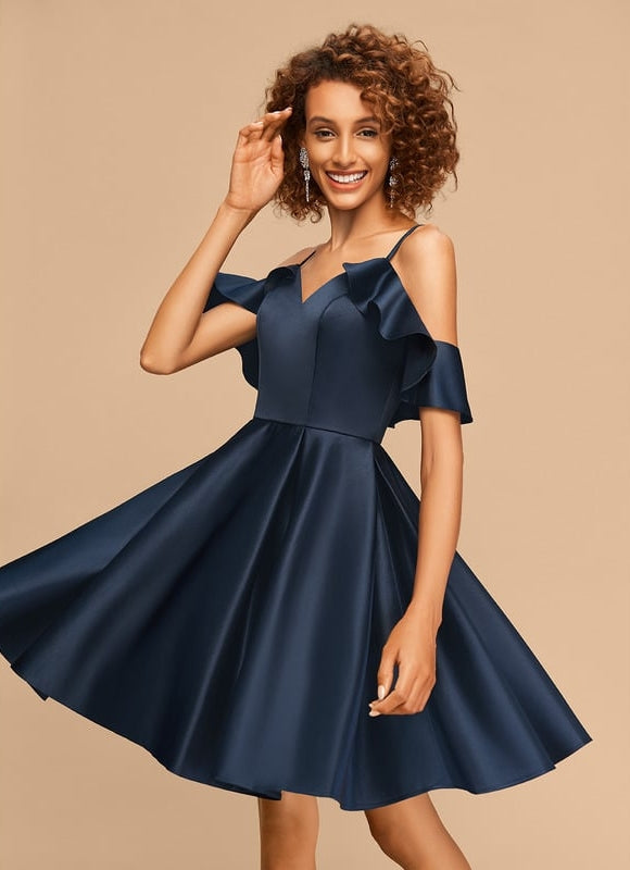 Robe de Soirée Satin Vague Chic