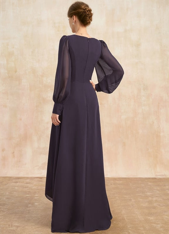 Robe de Soirée Élégance Sombre Volante - gallery 5